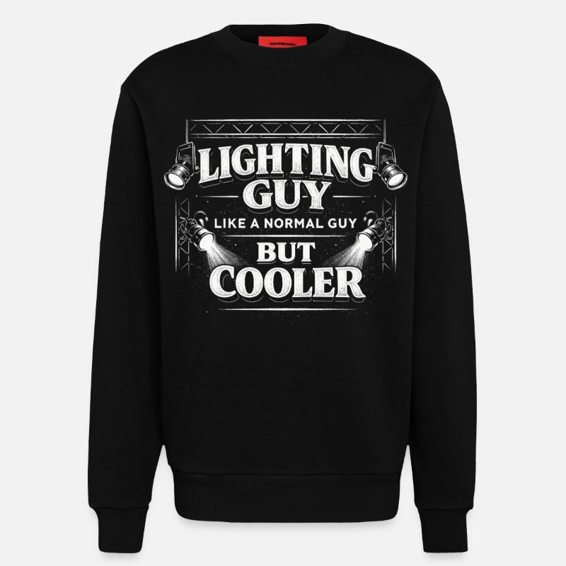 Lighting Technician Lighting Technician Lighting Guy - Sweatshirt - made by SPREAD - SOLID BLACK