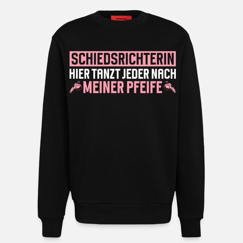Referee Referee Gift - Sweatshirt - made by SPREAD - SOLID BLACK