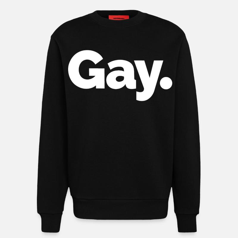 Schwul. Pride Bold Typographic - Sweatshirt - made by SPREAD  - SOLID BLACK