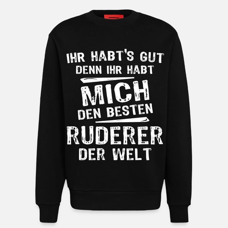 Ruderer - Sweatshirt - made by SPREAD  - SOLID BLACK