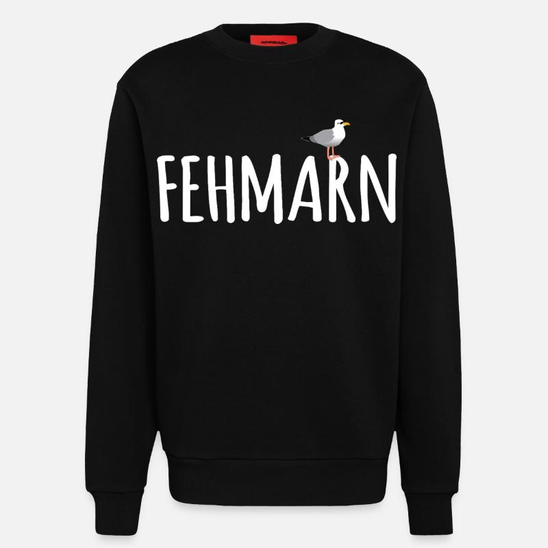 Fehmarn Möwe - Sweatshirt - made by SPREAD  - SOLID BLACK