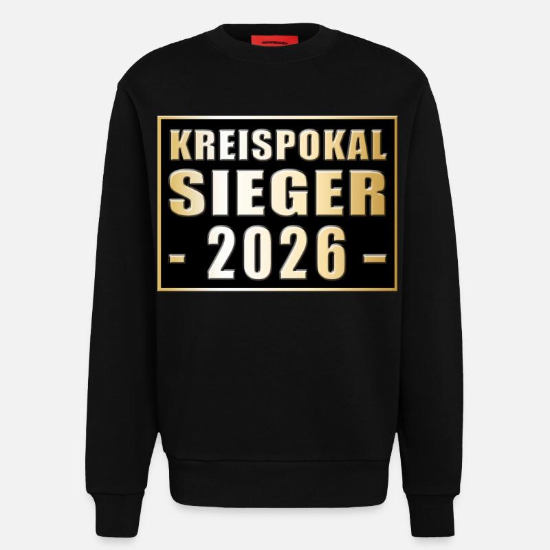 District Cup Winner 2026 - Sweatshirt - made by SPREAD  - SOLID BLACK