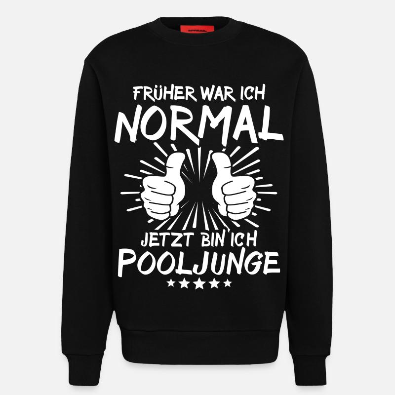 Pooljunge - Sweatshirt - made by SPREAD  - SOLID BLACK
