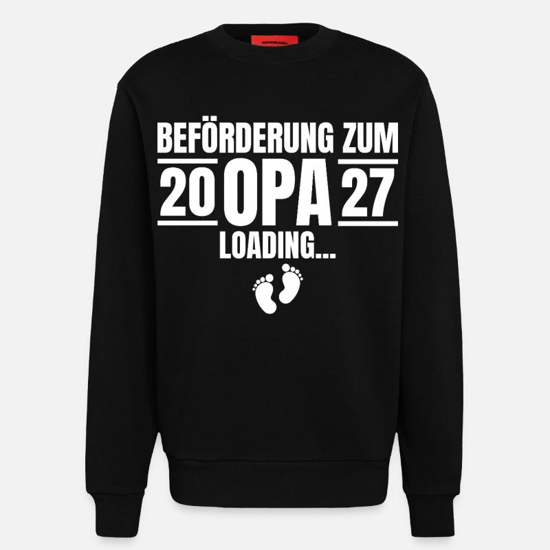 Beförderung zum Opa 2027 Loading - Sweatshirt - made by SPREAD  - SOLID BLACK
