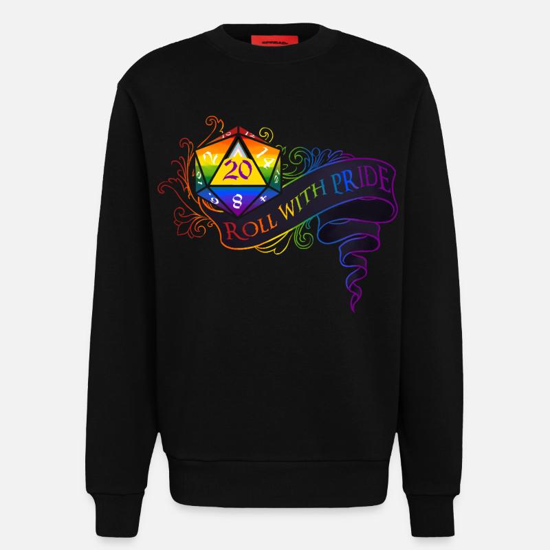 Roll with PRIDE again! - Sweatshirt - made by SPREAD - SOLID BLACK