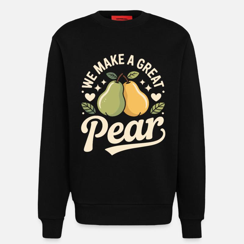 We Make A Great Pear - Sweatshirt - made by SPREAD  - SOLID BLACK