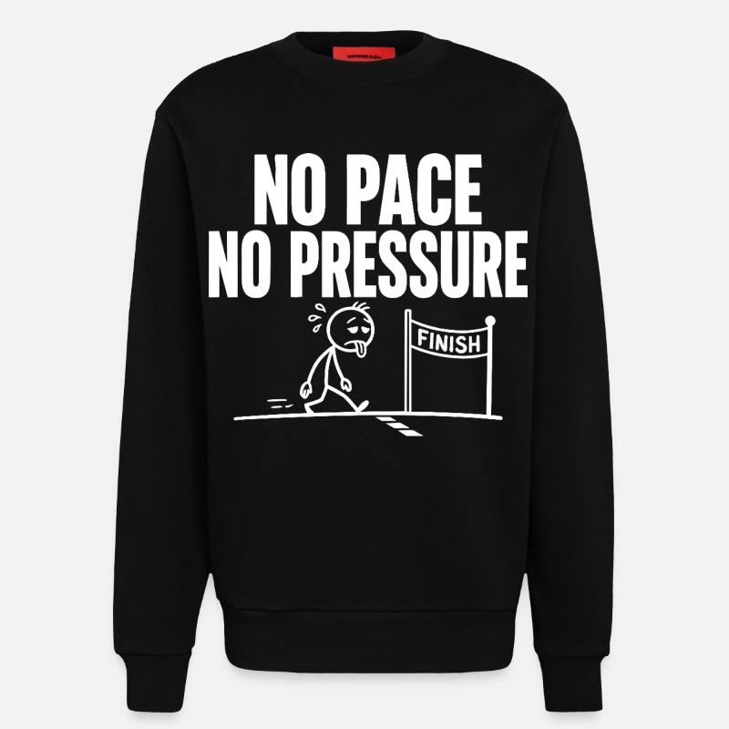 Pas de rythme, pas de pression - Sweat bio décontracté fabriqué en UE - SOLID BLACK