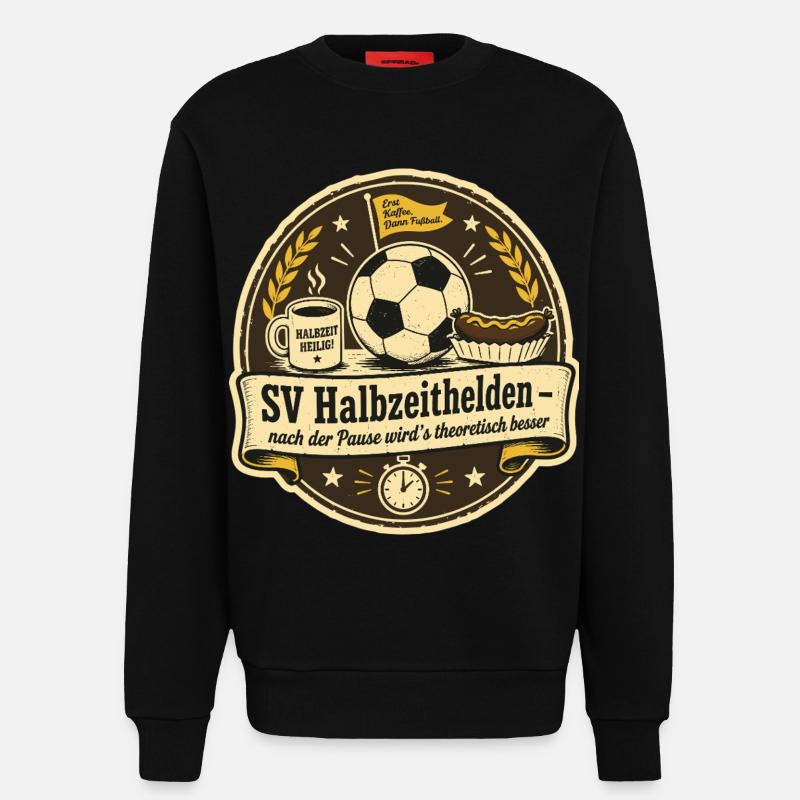 SV Halbzeithelden - Sweatshirt - made by SPREAD - SOLID BLACK
