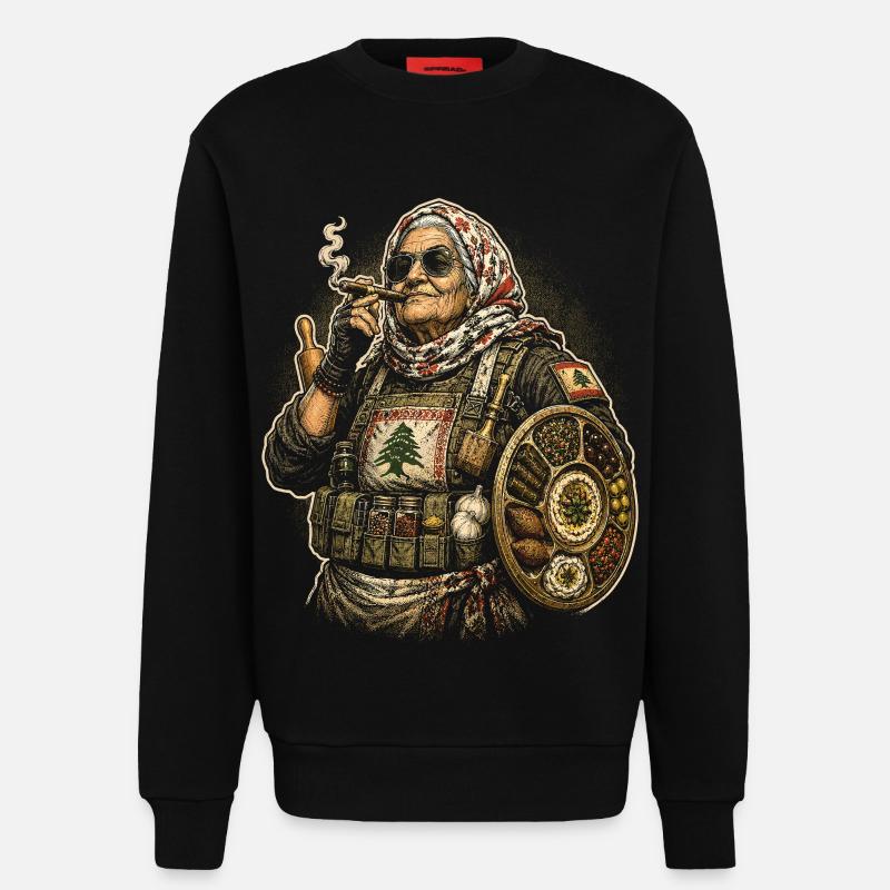 Libanon Libanese - Sweatshirt - made by SPREAD  - SOLID BLACK