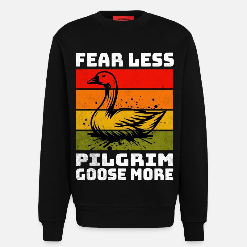 Pilgrim Goose Pilgrim Gans - Sweatshirt - made by SPREAD  - SOLID BLACK