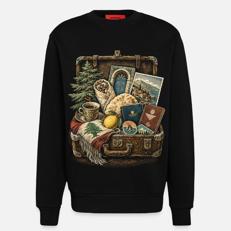 Libanon Libanese - Sweatshirt - made by SPREAD  - SOLID BLACK