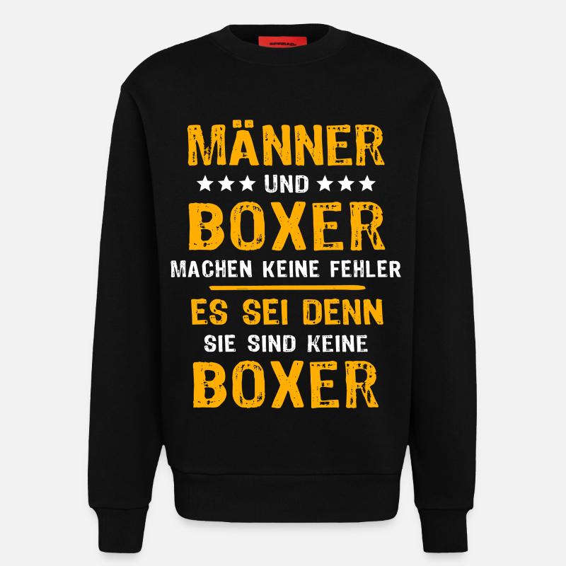 Boxer Boxen - Sweatshirt - made by SPREAD  - SOLID BLACK