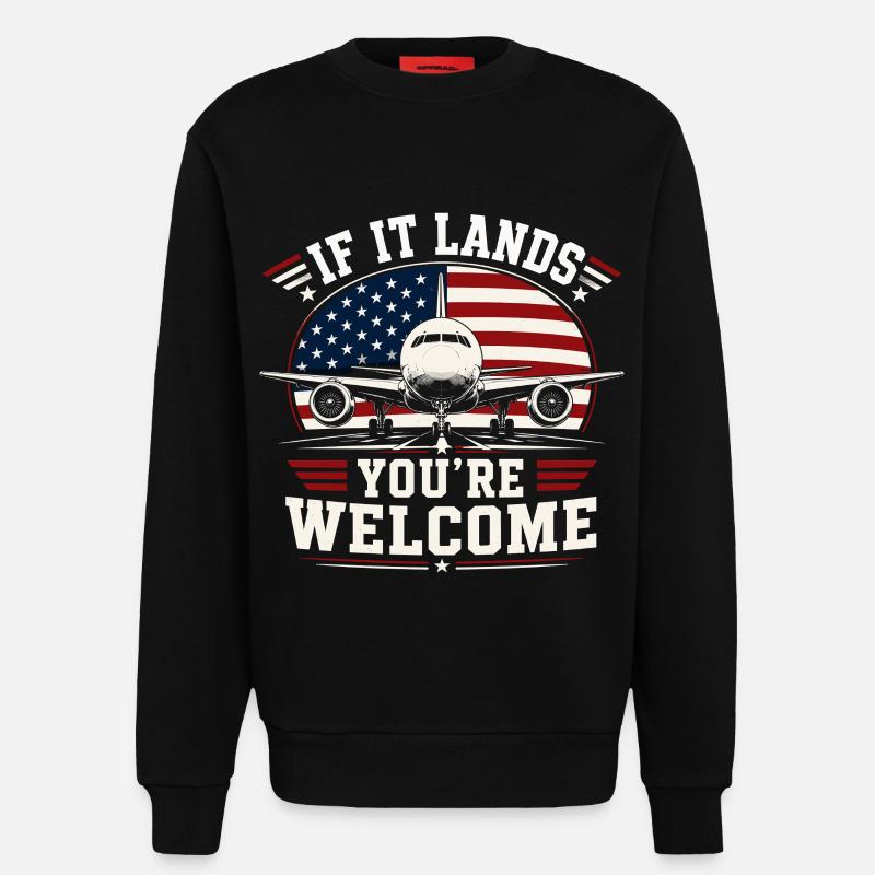 Luftfahrt Techniker Flugzeug Wartung - Sweatshirt - made by SPREAD - SOLID BLACK