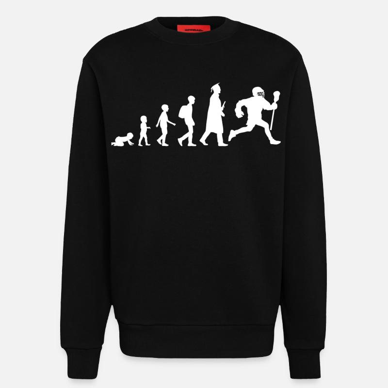 Évolution de la crosse - Sweat bio décontracté fabriqué en UE - SOLID BLACK