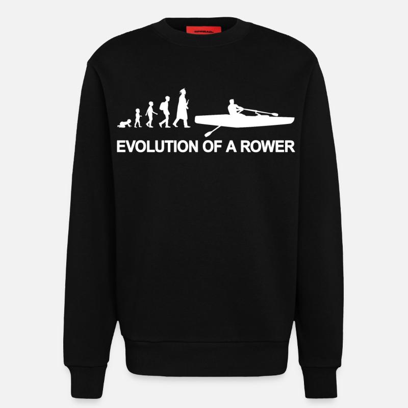 Child to rower Evolution - Sweatshirt - made by SPREAD - SOLID BLACK