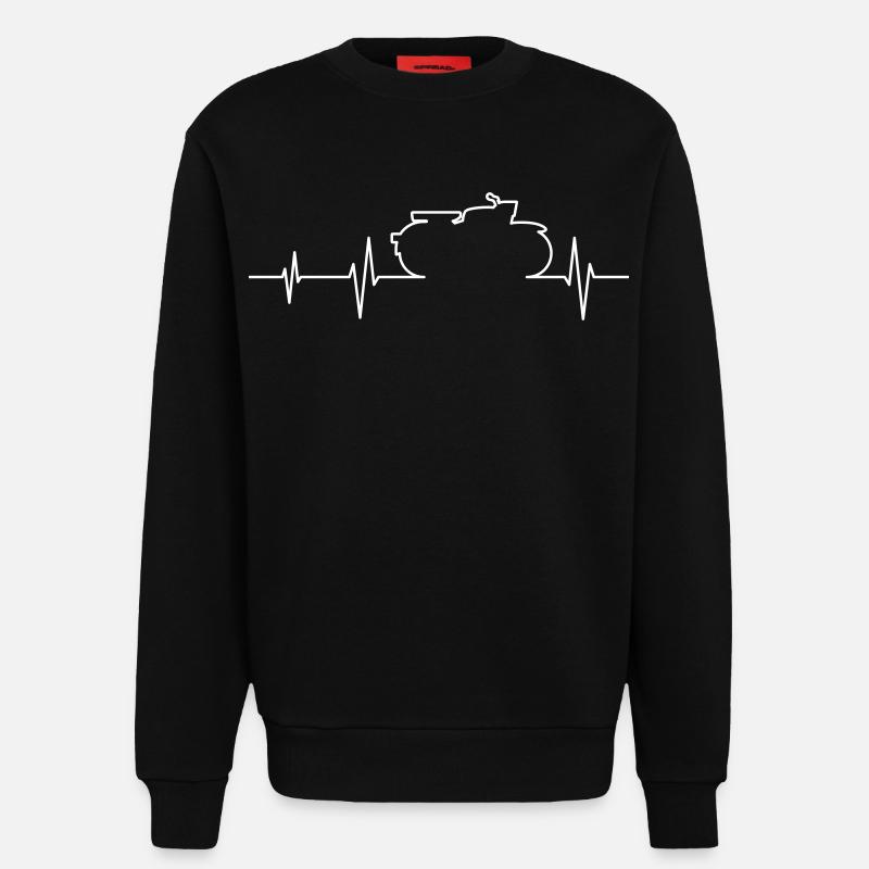 Simson Sparrowhawk Hawk ECG - Sweatshirt - made by SPREAD  - SOLID BLACK