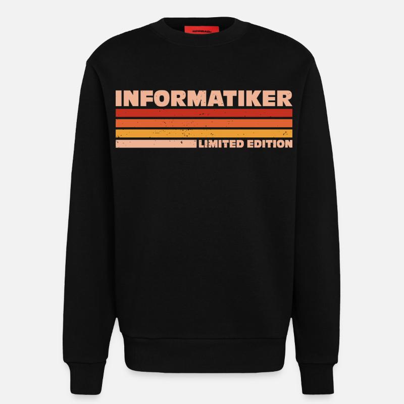 Informatiker Informatikerin Informatik - Sweatshirt - made by SPREAD  - SOLID BLACK
