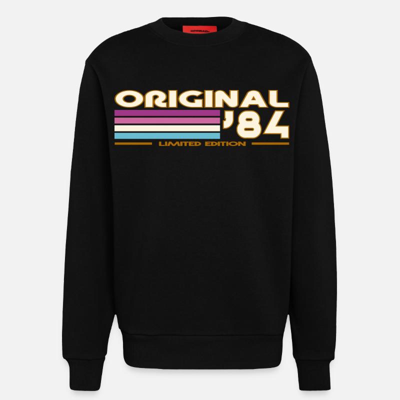 Originale 84 Pastellstreifen - Sweatshirt - made by SPREAD  - SOLID BLACK