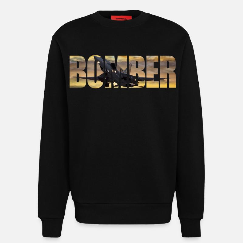Bomber Tu-22 M3 - Sweatshirt - made by SPREAD  - SOLID BLACK