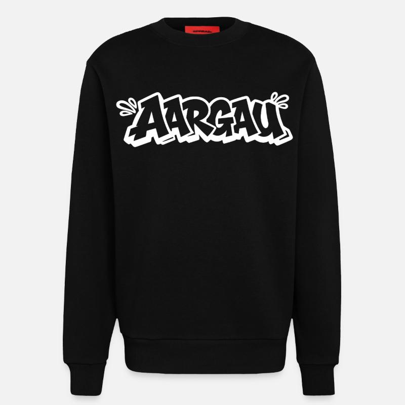 AARGAU Graffiti - Sweatshirt - made by SPREAD  - SOLID BLACK