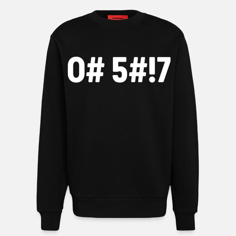 Oh merde, codé - Sweat bio décontracté fabriqué en UE - SOLID BLACK