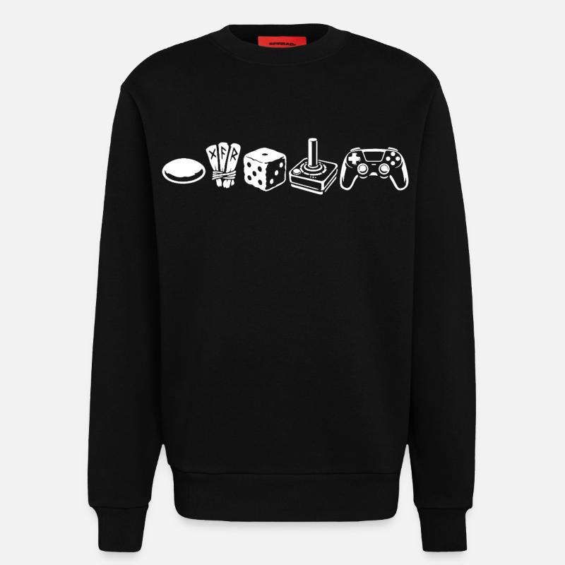 Controller Evolution | Gamers - Sweatshirt - made by SPREAD  - SOLID BLACK