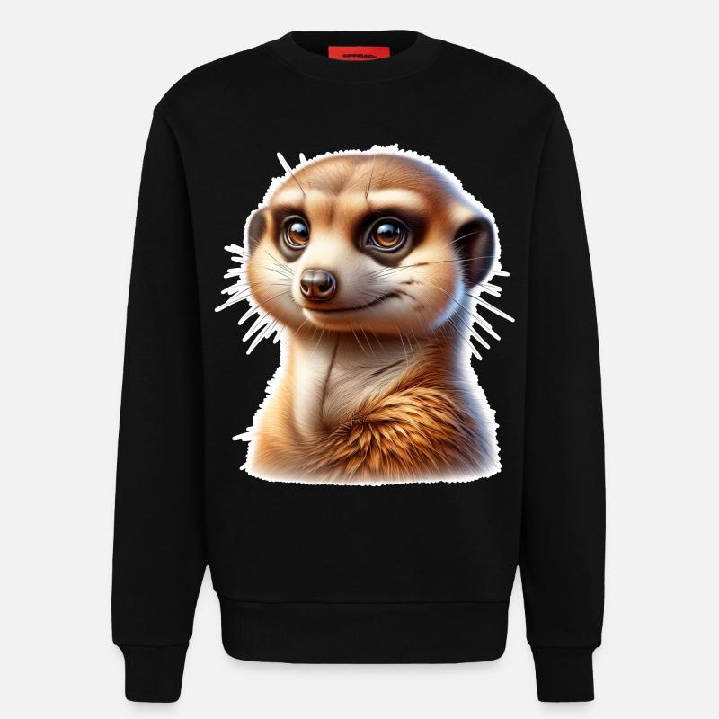 Erdmännchen - Sweatshirt - made by SPREAD  - SOLID BLACK