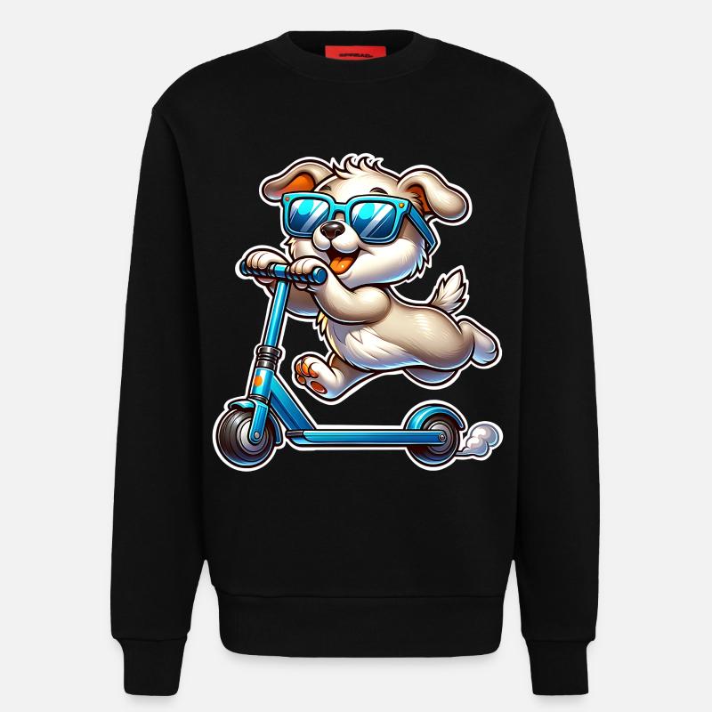 Kick Scooters E-Scooters E-Scooters - Sweatshirt - made by SPREAD  - SOLID BLACK