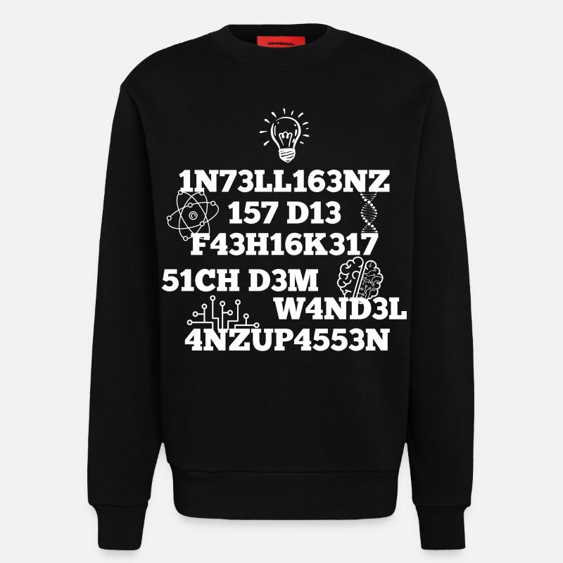 Intelligenz - Sweatshirt - made by SPREAD  - SOLID BLACK
