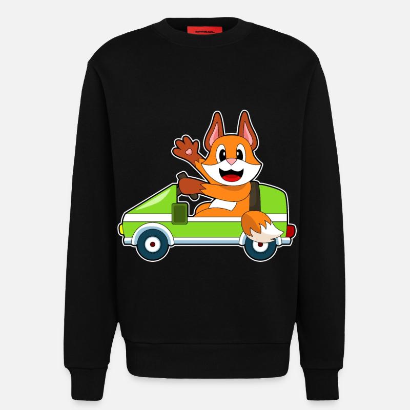 Fuchs Auto - Sweatshirt - made by SPREAD  - SOLID BLACK