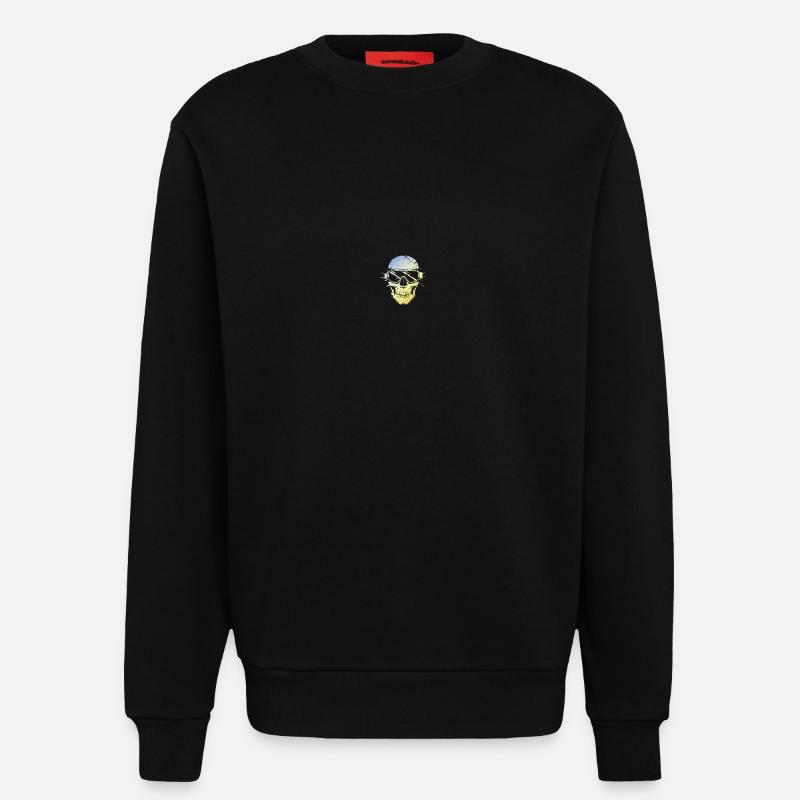 Ski Ski Goggles Skeleton - Sweatshirt - made by SPREAD - SOLID BLACK