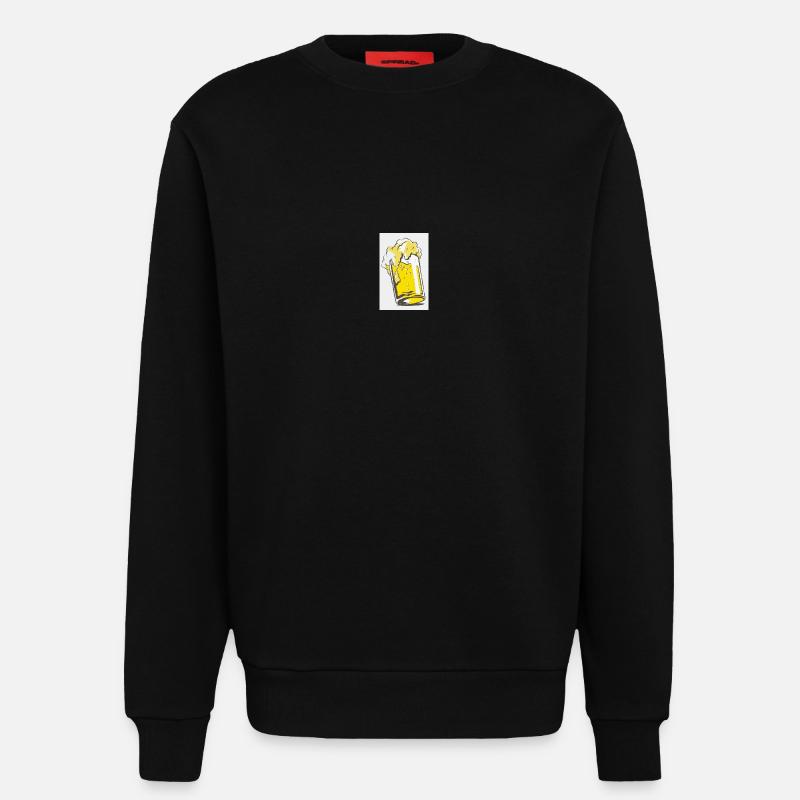 bier - Sweatshirt - made by SPREAD  - SOLID BLACK