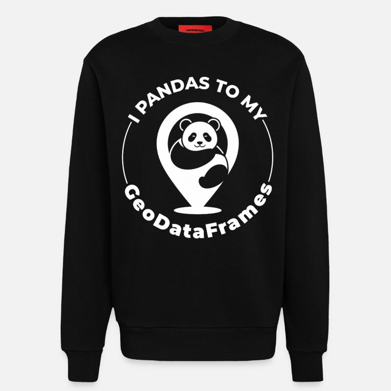 GeoDataFrames Pandas GIS Programmation Python - Sweat bio décontracté fabriqué en UE - SOLID BLACK
