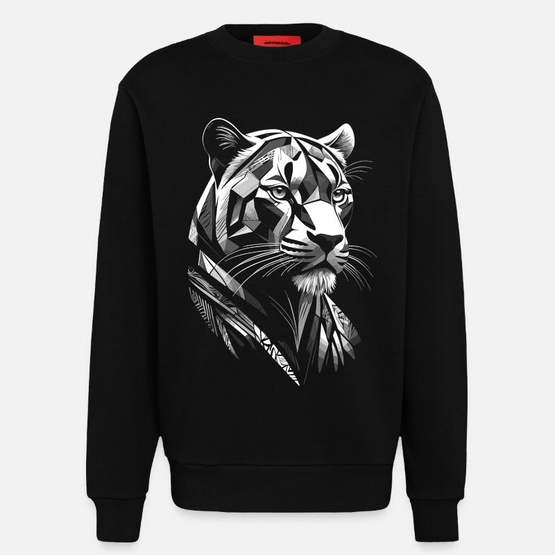 Moderner - Panther - Sweatshirt - made by SPREAD  - SOLID BLACK