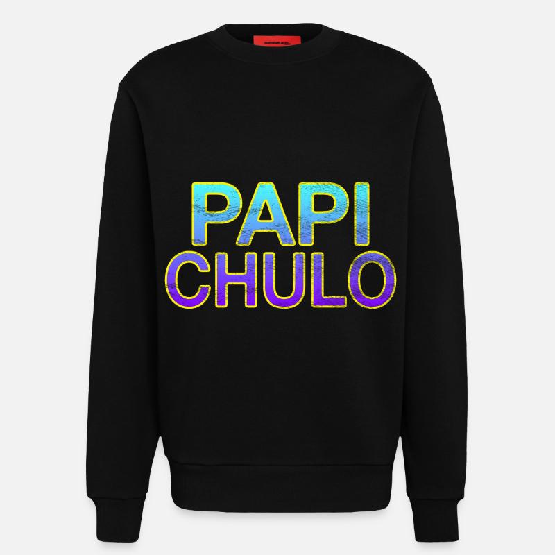 Papi Chulo - Stylischer Schriftzug - Sweatshirt - made by SPREAD  - SOLID BLACK