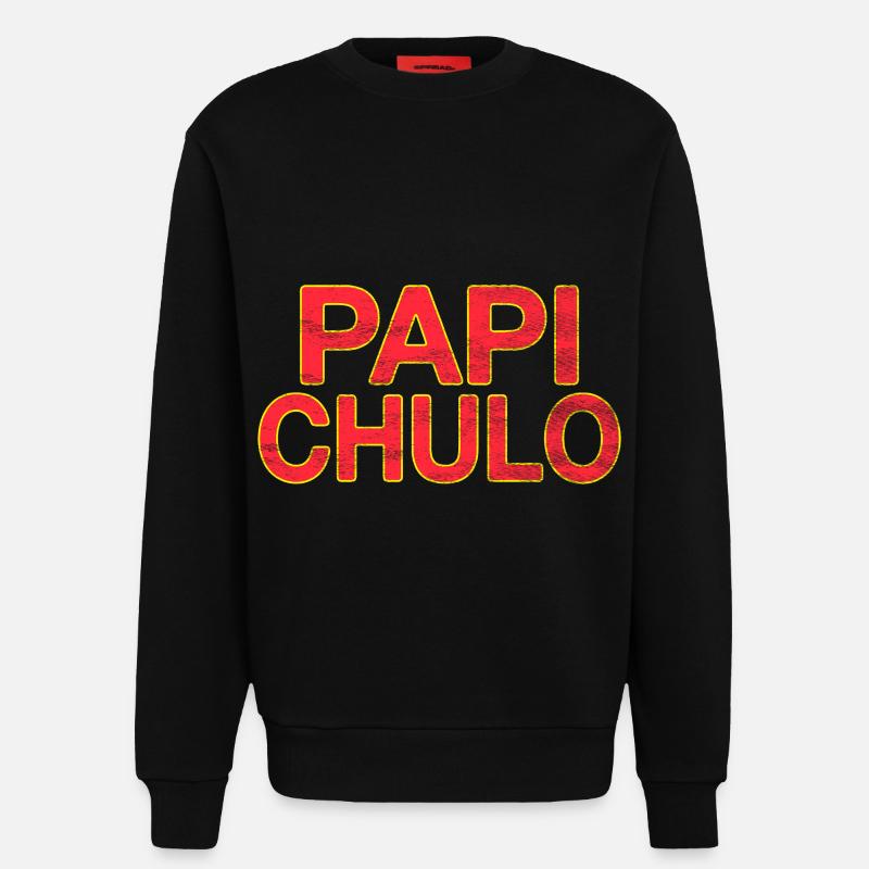 Papi Chulo - Sweatshirt - made by SPREAD  - SOLID BLACK