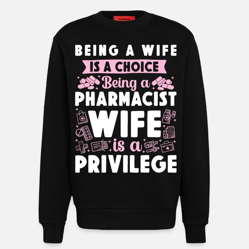 Pharmacy Tech Technician - Sweatshirt - made by SPREAD  - SOLID BLACK