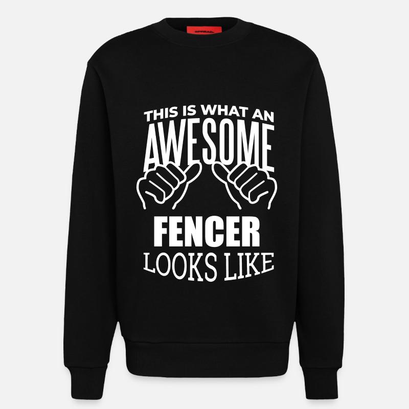 Fechten - Sweatshirt - made by SPREAD  - SOLID BLACK