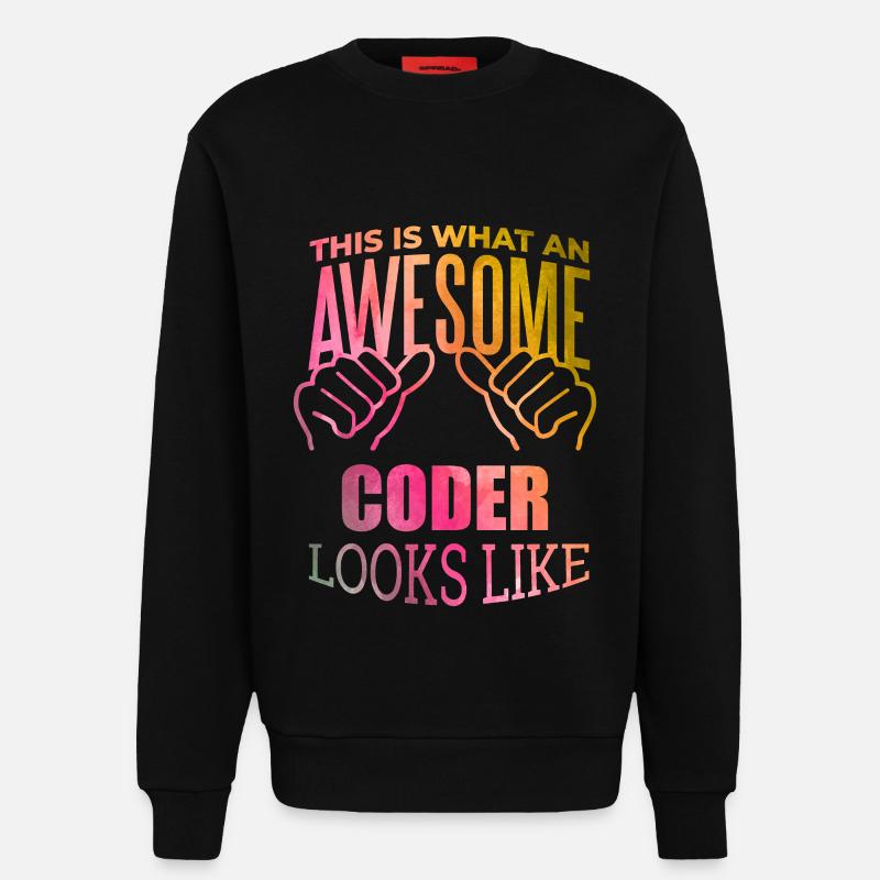 Codierung - Sweatshirt - made by SPREAD  - SOLID BLACK