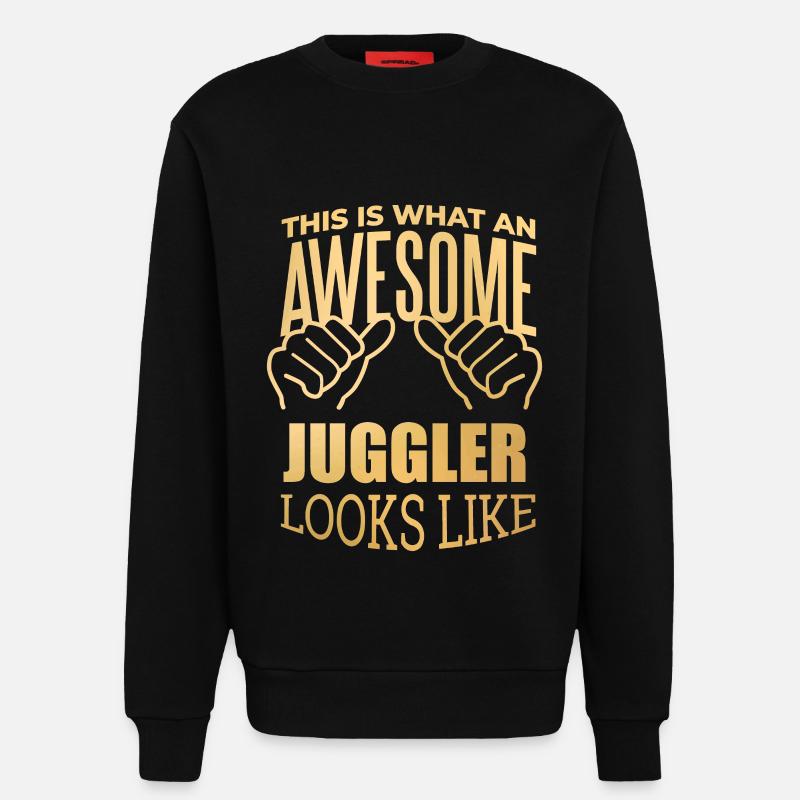 Jonglage - Sweatshirt - made by SPREAD  - SOLID BLACK