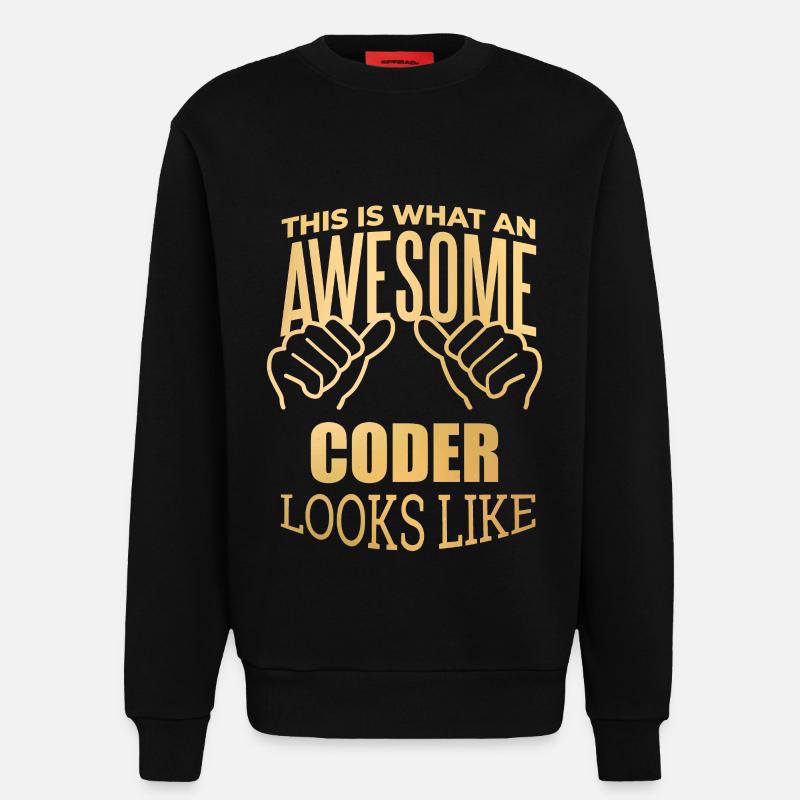 Coding Coding Coding - Sweatshirt - made by SPREAD  - SOLID BLACK
