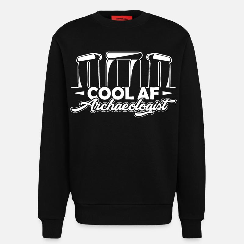 Archaeologist Cool AF Archaeologist - Sweatshirt - made by SPREAD  - SOLID BLACK