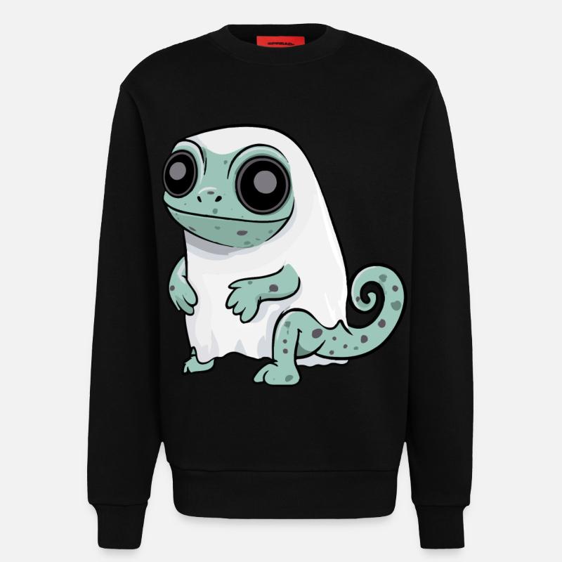 Chameleon Halloween Comic Geist - Sweatshirt - made by SPREAD  - SOLID BLACK