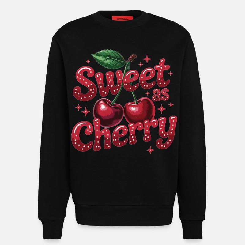 Süß wie Kirsche - Sweatshirt - made by SPREAD  - SOLID BLACK