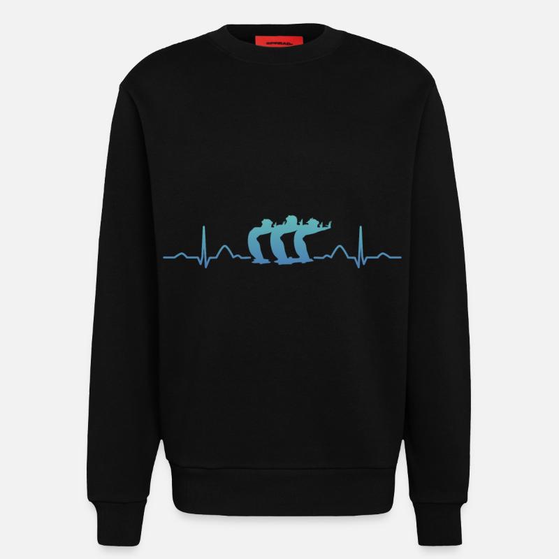 Synchronschwimmen Team Artistic Swim - Sweatshirt - made by SPREAD - SOLID BLACK