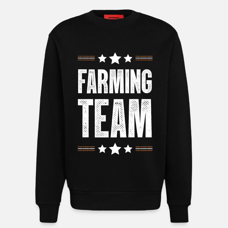 Farming Team - Sweatshirt - made by SPREAD - SOLID BLACK