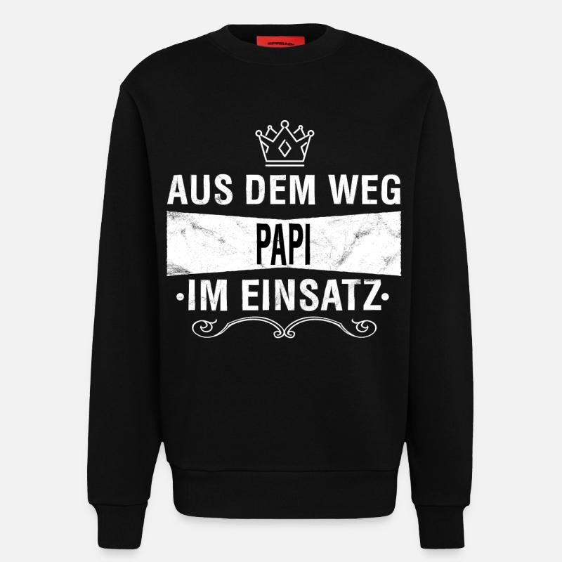 PAPI - Sweatshirt - made by SPREAD  - SOLID BLACK