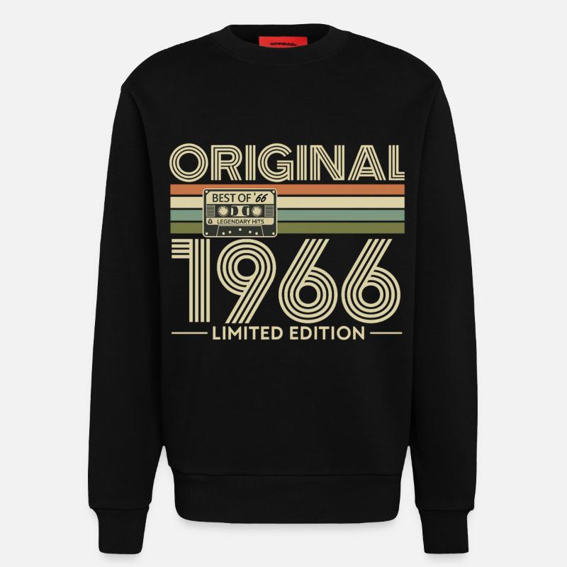 Originale limitierte Edition von 1966 - Sweatshirt - made by SPREAD  - SOLID BLACK