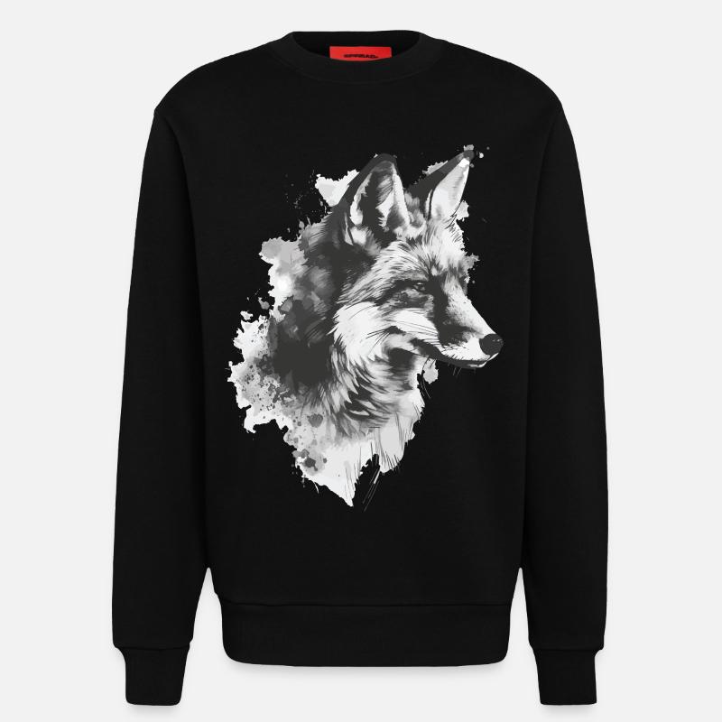 Fuchs - Sweatshirt - made by SPREAD - SOLID BLACK