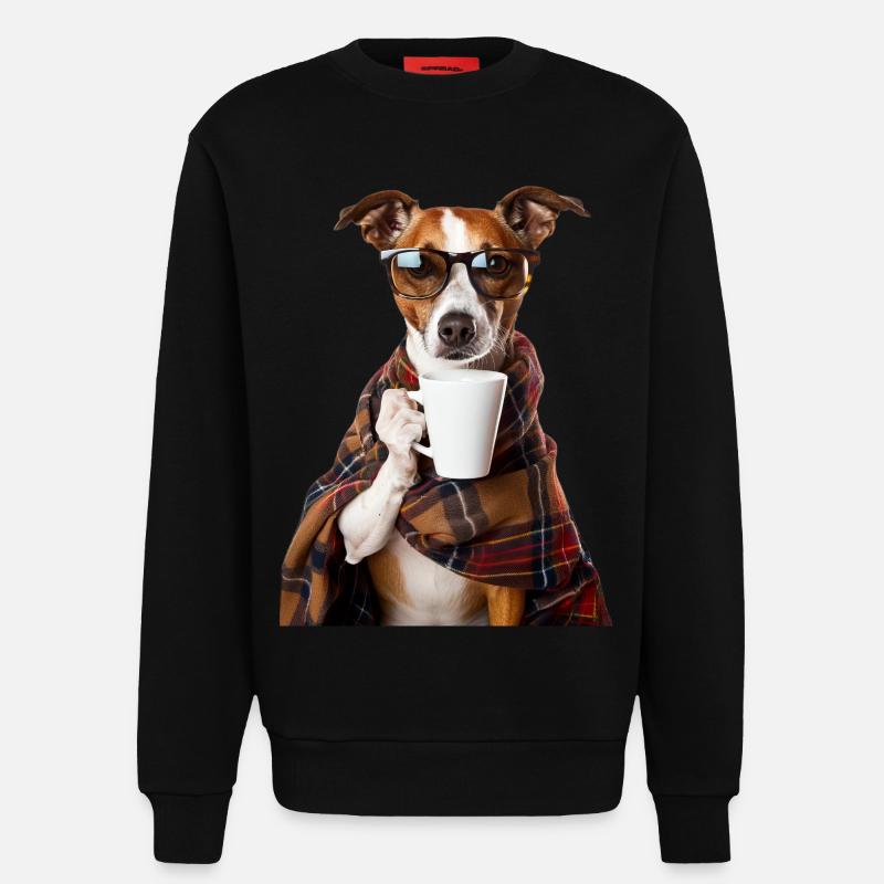Hund - Sweatshirt - made by SPREAD  - SOLID BLACK